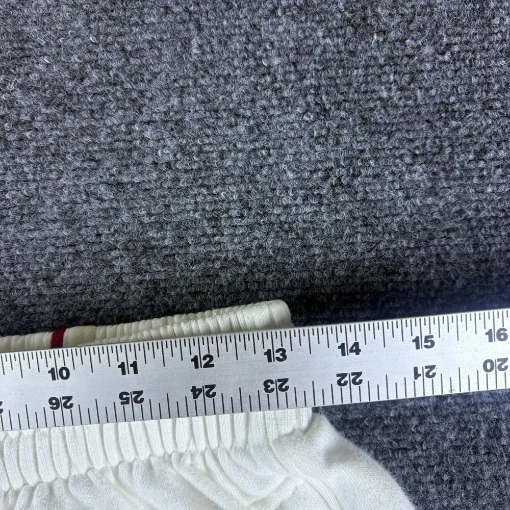 Jordan Sweatpants Mens M White Fleece Lined Cotton Toggle Hem Pockets